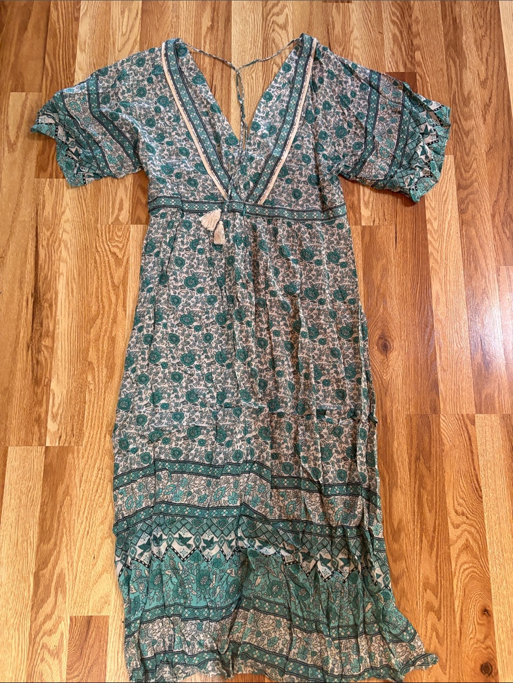 Spell Kombi Sage Midi Dress S EUC - Picture 6 of 7